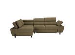 Ecksofa Molina Mini Olivgrün Webstoff Olivgrün