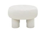 Hocker Trent -Trend- Beige Textil, Holzwerkstoff