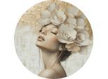 Metallbild Gilded Petals And Serenity