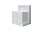 Nachttisch Life Nachttisch 49/62/42 cm Weiss