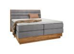 Boxspringbett Marissa In Hellgrau Ca. 180x200cm 180/200 cm Hellgrau
