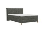 Boxbett Veloria Anthrazit Ca. 140x200cm 140/200 cm Anthrazit