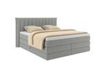 Boxspringbett Lina Grau Ca. 160x200cm 160/200 cm Grau