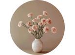 Metallbild Pink Flowers