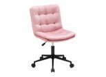 Drehstuhl Easy Ii Pink Samt Pink