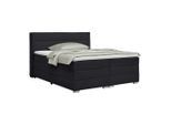 Boxspringbett Papilon Schwarz Ca. 180x20cm 180/200 cm Schwarz