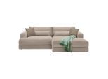 Ecksofa Fabiona Rechts Cappuccino Cappuccino