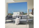 Gartenlounge-set Walter Anthrazit 5-teilig 244/192/67 cm