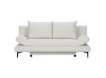 Schlafsofa In Weiss Mit Bettfunktion Weiss Textil