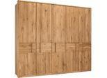 Drehtürenschrank In Wildeiche 256/223/63 cm Eichefarben
