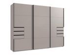 Schwebetürenschrank Saigon Beige/greige 270/208/64 cm Beige, Greige
