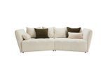 Bigsofa In Creme Textil Creme