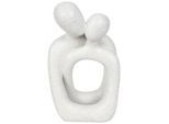 Skulptur Sandy White Weiss