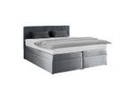 Boxspringbett Rossa In Dunkelgrau Ca. 180x200cm 180/200 cm Dunkelgrau
