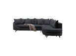 Ecksofa Axel Dunkelgrau Dunkelgrau