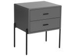 Nachttisch Pelotas Grau 50/60/40 cm Grau