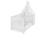 Gitterbett Fox & Bunny Weiss Ca. 70x140cm 153/79/152 cm