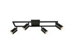 Deckenleuchte Rit Schwarz Max. 25 Watt 60/12/15.5 cm
