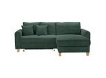 Ecksofa Lille Grün Cord Grün