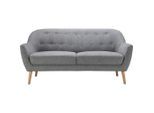 Sofa In Grau "anela" Webstoff Grau