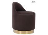 Drehhocker Viktor 125 Braun Textil