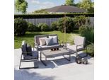 Gartenlounge Rafael 1 4-teilig 128/81/72 cm