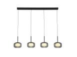 Led-hängeleuchte Kalti Schwarz/weiss Max. 32 Watt 110/18/120 cm