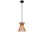 Hängeleuchte Naturm In Natur/schwarz Max. 25 Watt 20/120 cm
