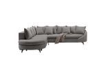 Ecksofa Axel Graphitfarben Chenille Graphitfarben