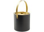 Eiseimer Glamour In Schwarz/goldfarben Ca.1,5l