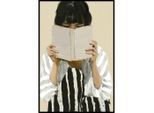 Keilrahmenbild Denise Small Schwarz/weiss/beige 60/90 cm