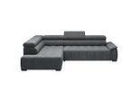 Ecksofa Gremio Links Anthrazit Chenille, Webstoff Anthrazit