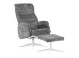 Relaxsessel Star Metall, Textil Graphitfarben