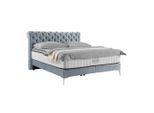 Boxspringbett Queen In Greige Ca. 160x200cm 160/200 cm Greige