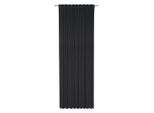 Fertigvorhang Leo Schwarz 135x255cm blickdicht