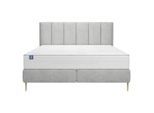 Boxspringbett Positano 180/200 cm Silberfarben