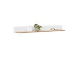 Wandboard Dallas Weiss/eiche Artisan 160/18/22 cm