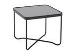 Beistelltisch Nobile Schwarz Metall, Glas