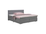 Boxspringbett Palermo In Grau Ca. 180x200cm 180/200 cm Grau