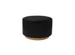 Beistelltisch Art Deco 250 Schwarz Metall 51,5/43/51,5 cm