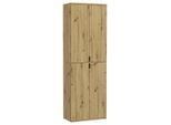 Drehtürenschrank Projekt X 61/193/34 cm Eiche Artisan