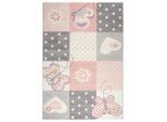 Kinderteppich Butterfly 2 In Rosa Ca. 160x230cm 160/230 cm