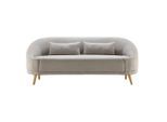 Sofa Jannike Grau Velours Velours Grau