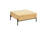 Couchtisch Holz "jasmina", Massiv, Eiche, Ca. 85x80 Cm, Holz, Metall