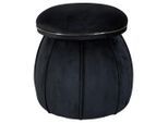 Hocker Corin 125 Graphitfarben, Schwarz Textil