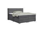 Boxspringbett Papilon Anthrazit Ca. 180x200cm 180/200 cm Anthrazit