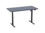 Schreibtisch E-Lona 140/50/71 cm Anthrazit, Schwarz