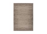 Flachwebeteppich Splash 600 Braun / Creme 80/150 cm