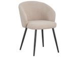 Stuhl Nala Beige Webstoff