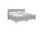 Boxspringbett Primo Hellgrau Ca. 220x200cm 220/200 cm Hellgrau